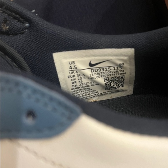 Jordan 1 Low Golf Kids size 4.5 color: Aegean Storm - Picture 6 of 9